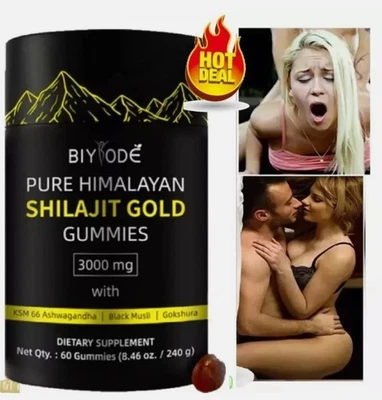 BIYODE PURE HIMALAYAN SHILAJIT GUMMIES SHILAJIT RESIN Biyode Himalayan Shilajit Gold Gummies 3000MG Ashwagandha FAST & FREE DELIVERY