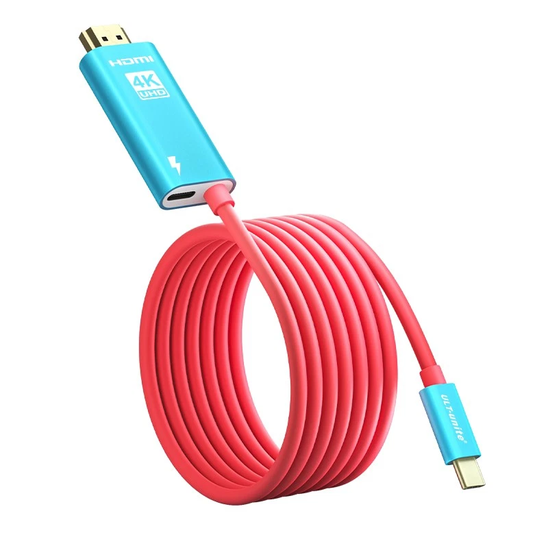 USB-C to HDMI Adapter Cable 2m | 4K 30Hz + 60W PD Fast Charging - Image 1 of 4