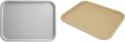 CT121623 Café Standard Cafeteria/Fast Food Tray, 12" X 16", Gray & Cafe Plastic  - Image 1 of 4
