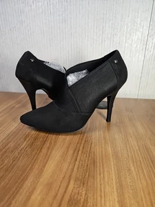 Simply Vera Vera Wang Women Black Heels US 10 Faux Leather SVANSLABLACK - Picture 1 of 12