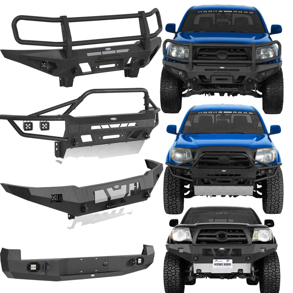 Parachoques delantero trasero Fit 2005-2011 Toyota Tacoma ExplorerX con protector de cepillo de rejilla Foto 1 de 1