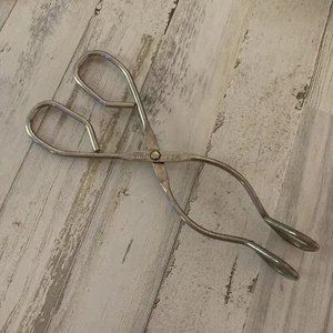 Vintage EKCO Made in USA grabber tongs 8" long Metal Retro hotdog - Picture 1 of 2