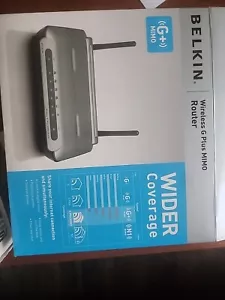 Belkin F5D9230-4 54 Mbps 4-Port 10/100 Wireless G Plus MIMO Router - Picture 1 of 2