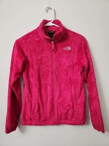 The North Face Jacket Full-Zip Girls Size Large 14/16 Color Pink  Fleece - Picture 1 of 17