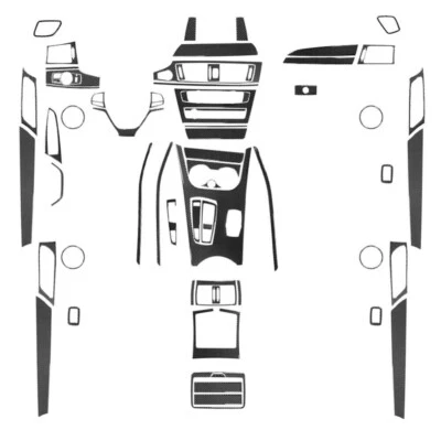 For BMW X3 F25 X4 F26 2011-2017 Carbon Fiber Interior Full Set Kit Cover Trims B Foto 1 de 4