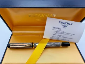 WATERMAN LE MAN 200 RHAPSODY CAVIAR FOUNTAIN PEN FINE 18K - Picture 1 of 12