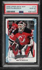 2008-09 Upper Deck MVP Martin Brodeur #175 PSA 10 GEM MT HOF