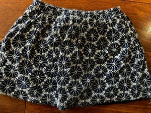 girls CHEROKEE NAVY BLUE WHITE FLORAL SKIRT casual flowers SUMMER spring SZ 7/8 - Picture 1 of 2