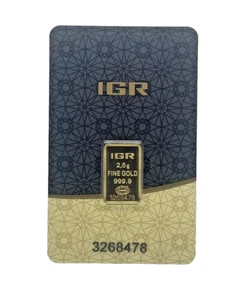 IGR 2.5 gram .9999 Gold Bar New w/Assay - Picture 1 of 3