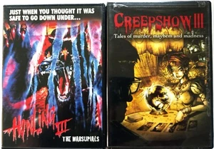 HOWLING 3: THE MARSUPIALS and CREEPSHOW 3 - 2 DVDS - HORROR - GREAT SHAPE - Picture 1 of 5