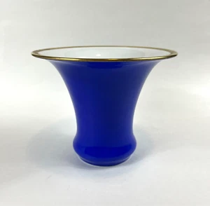 Antique LHS Lorenz Hutschenreuther Selb Fritz Klee Cobalt Blue Porcelain Vase - Picture 1 of 9