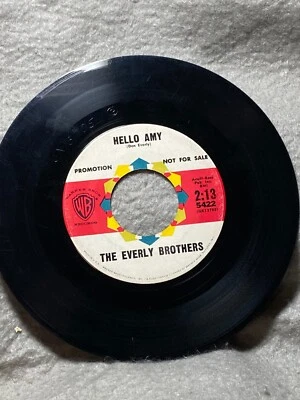 VINTAGE 45 RPM PROMO THE EVERLY BROTHERS HELLO AMY / AIN'T THAT LOVIN' YOU, BABY - Image 1 of 2