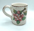 Sur La Table Vintage Hand Painted Floral Design Italian Mug Holds 12 ounces