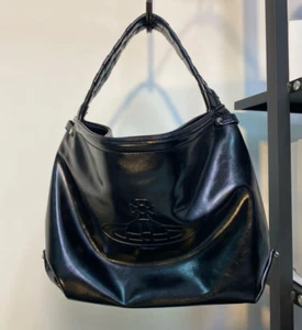 Vivienne Westwood Handbag Tote Bag Black / 13.0 in (W) × 9.8 in (H) × 5.1 in (D) - Picture 1 of 6