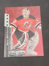 2010-11 UPPER DECK BLACK DIAMOND MARTIN BRODEUR #193 #ed 1/100 RUBY RED QUAD