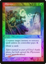 Disrupt FOIL Invasion HEAVILY PLD Blue Uncommon MAGIC GATHERING CARD ABUGames