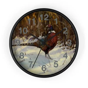 Ringhalsfasan Wanduhr Cottagecore - Bild 1 von 19
