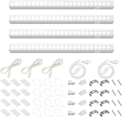 Barrina T5 LED Grow Light 5000K Full Spectrum Sunlight 1FT Plant Lamp 4 Packs - Image 1 of 4