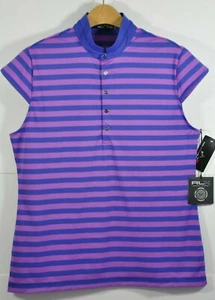 NWT Women's Ralph Lauren RLX Golf, Stand-Collar Performance Pique Polo. Size L - Picture 1 of 11