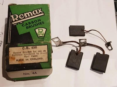 Juego de cepillos Dynamo de lote antiguo - Opel Cadet (12 hp) 1936-1939 GRATIS REINO UNIDO P+P Foto 1 de 3