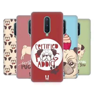 HEAD CASE DESIGNS PUG PRINTS SOFT GEL CASE FOR GOOGLE ONEPLUS PHONES - Image 1 of 4
