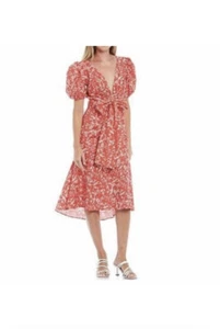 Sachin & Babi Women's Carol/Ivy Floral Puff Sleeve Dress 10 NWT $295 - Picture 1 of 7