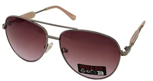 Guess Sonnenbrille Herren Nickeltin Metall Pilotenbrille, rauchfarbene Gläser mit Farbverlauf GO00001. 10B - Bild 1 von 14