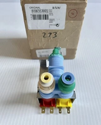 Válvula de agua para refrigerador Bosch 00631861 nueva OEM Foto 1 de 4