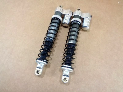 NEW HPI BAJA 5T 5B SILVER ALUMINUM FRONT PIGGY BACK ADJUSTABLE 8mm SHOCKS ROVAN - Image 1 of 4