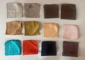 NWT CLIFTON WILSON Mens 100% Linen Pocket Square Made In USA $60 PICK YOUR COLOR - Picture 1 of 28