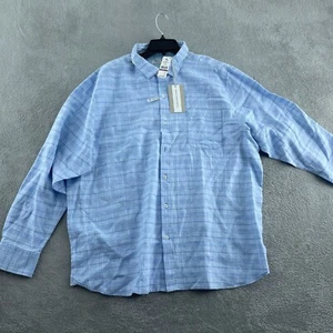 Tommy Bahama Barbados Breeze Plaid Shirt XXL Aqua Ice NWT 4540 - Picture 1 of 11