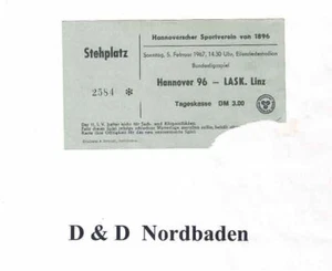 Ticket / Eintrittskarte 66/67 Freundschaft Hannover 96 - LASK Linz - Bild 1 von 1