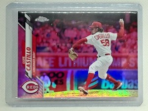 Luis Castillo 2020 Topps Chrome Baseball - #16 Pink - Cincinnati Reds