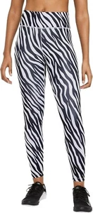 Nike Women's Icon Clash 7/8 Zebra Print Running Gym Workout Leggings SMALL - Picture 1 of 4
