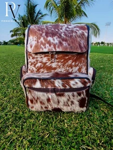 Mochila de cuero de vaca/bolsas de pañales de cuero | Paquete de bolsa de piel de vaca para pelo | Regalo - Imagen 1 de 4