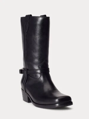 NWOB $648 POLO RALPH LAUREN Women’s HARNESS Leather Boots Sz 7B - Image 1 of 4