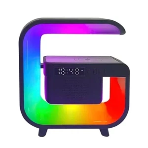 Speaker Wireless Charger Stand Light Night RGB Multifunction Pad Fast Charging - Picture 1 of 7