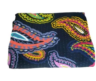 Vera Bradley Blanket Twilight Paisley Plush Fleece Throw 51" X 80" Blue - Image 1 of 4