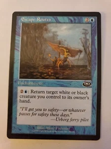 MTG Magic The Gathering Card Escape Routes Enchantment Blue Planeshift 2001 - Picture 1 of 2