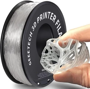 GEEETECH Filament TPU Transparent 1.75mm 1kg/roll Consumables For FDM 3D Printer - Picture 1 of 9