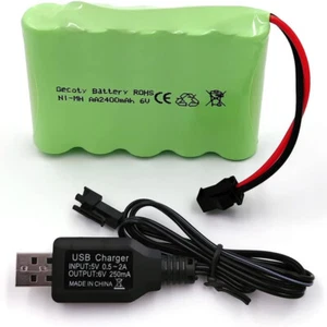6V 2400mAh Tamiya Plug Ni-MH Battery For RC HPI Kyosho Car Airplanes Robots - Picture 1 of 10