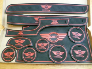 MINI (F56 / F55) - 2014 -2022 INTERIOR DASH MAT GATE PAD SET COOPER 'S' RED ONLY - Picture 1 of 17