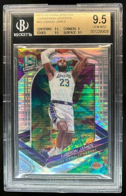 Panini Spectra LeBron James Celestial #58/99 Lakers BGS 9,5 2019-20 Foto 1 de 2