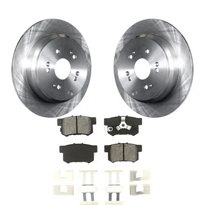 Kit de rotores y pastillas de freno trasero para Honda CR-V 2000-05 5Lug, OEBYS pulido Foto 1 de 4