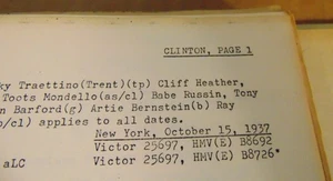 Larry Clinton 19-pages discography discographies - Imagen 1 de 2