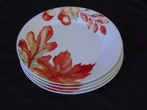 C-1148 4 Royal Norfolk 10 3/8" Autumn Leaves Dinner Plates - Picture 1 of 4