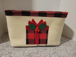 Collapsible Canvas Christmas Box - Picture 1 of 12