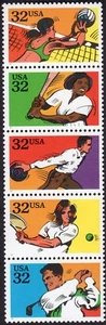 Scott #2965a (2961-65) Recreational Sports Strip of 5 Stamps - MNH - Picture 1 of 1