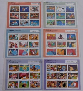 Nuevo Juego completo de 6 estampillas postales The Disney Classic Fairytales in - Imagen 1 de 8