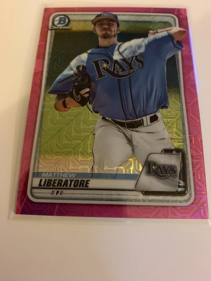 2020 Bowman Mega Box Matthew Liberatore Rays Pink Mojo Chrome - Image 1 of 1